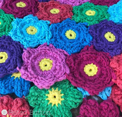 Blanket Crochet Pattern Waikiki Wildflower Colorful Etsy