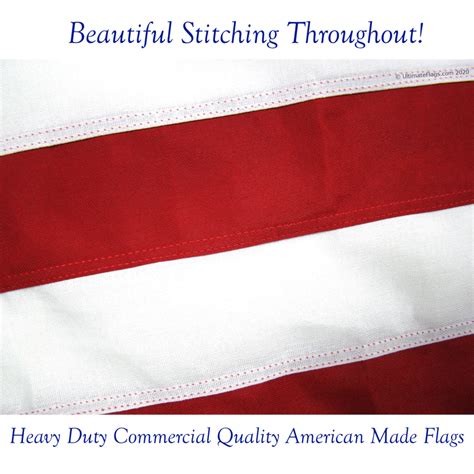 USA Flag -Commercial Embroidered Outdoor Heavy Duty Flags