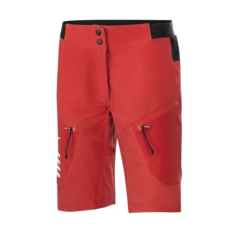 Alpinestars Girls Mtb Shorts Stella Hyperlite Red Maciag Offroad