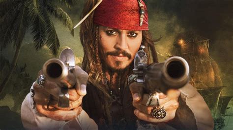 Guns Movies Pirates Caribbean Johnny Depp Actors Captain Jack Sparrow