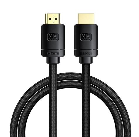 Baseus High Definition Series HDMI 8K to HDMI 8K Adapter Cable 3m Black ...