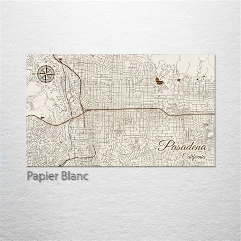 Pasadena, California Street Map | Street map, Pasadena, Map