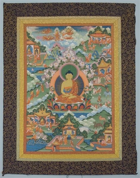 Thangka With Buddha Tibet The Metropolitan Museum Of Art