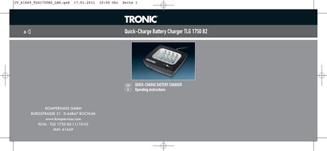 Kompernass Tronic Tlg B Users Manual Ib Tlg B Gb