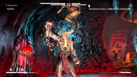 Mortal Kombat X Invasion Boss Corrupted Shinnok Vs Kobu Jutsu Tanya Best Attempt 122 Damage