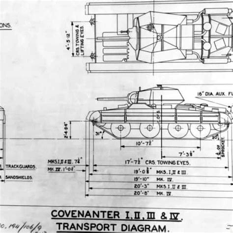 Covenanter Tank Blueprint