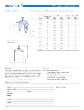 Fillable Online Mu Mu Unistrut Metal Framing Channel Fax Email