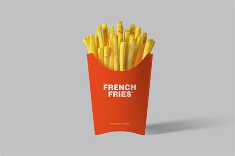 French Fries Packaging Mockups - Free Download