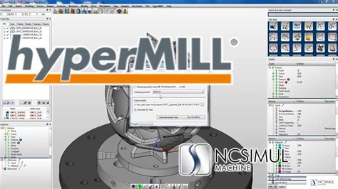 Cad Cam Interface Hypermill Ncsimul Machine Youtube