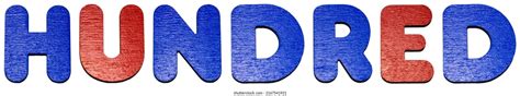 word  number  wooden capital stock photo