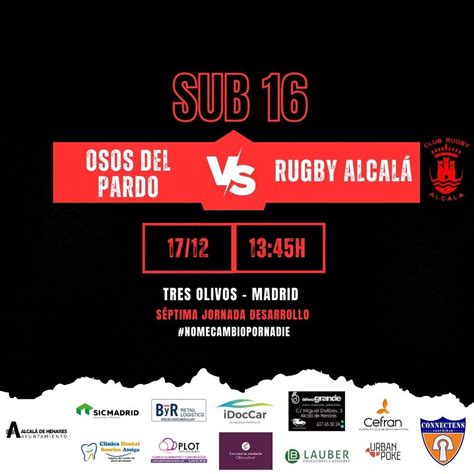 Horarios Temporada 2022 2023 Club Rugby Alcalá