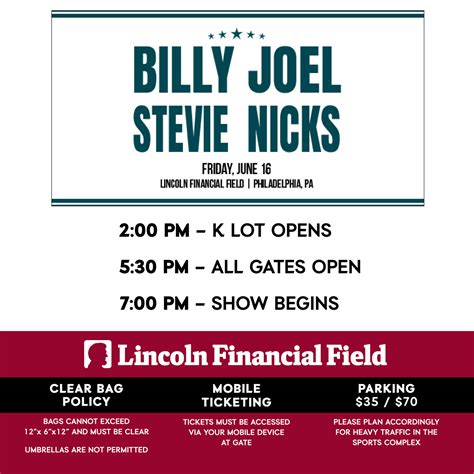 LincolnFinancialFld On Twitter Billy Joel And Stevie Nicks Are At