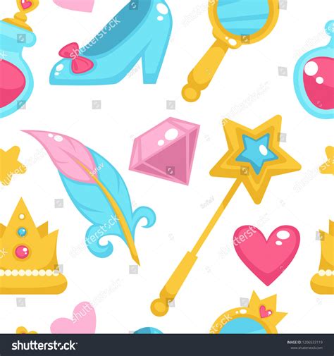 Princess Fairy Elements Unicorn Magic Wand Stock Vector Royalty Free