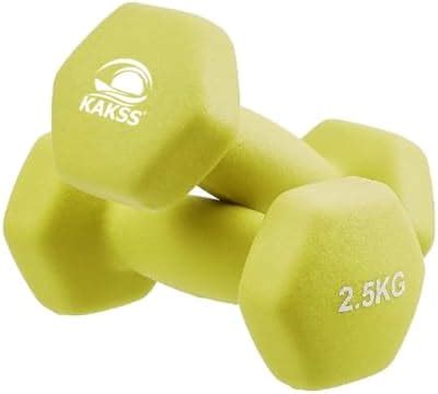 Buy Kakss Neoprene Coated Dumbbells Kg Set Of Pc Green Online At