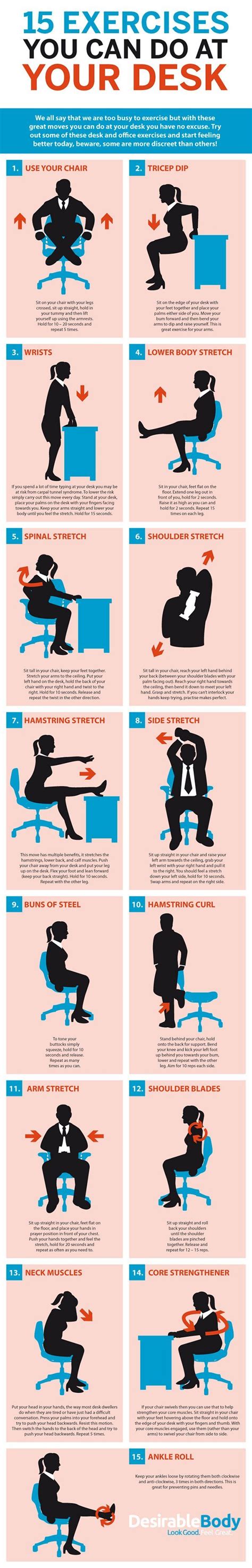 Printable Desk Exercises