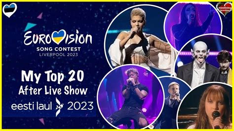 Eesti Laul My Top Eurovision Estonia Youtube