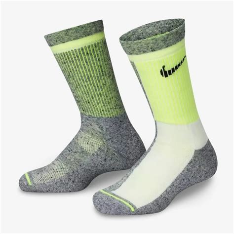 Kids Nike Dri Fit Everyday Essential Crew Socks 1 Pack Black Volt