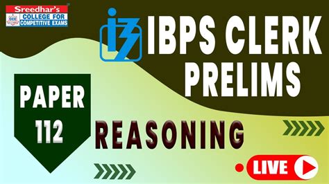 Ibps Clerk Prelims 2021 Mock Test No 112 Reasoning Explanation