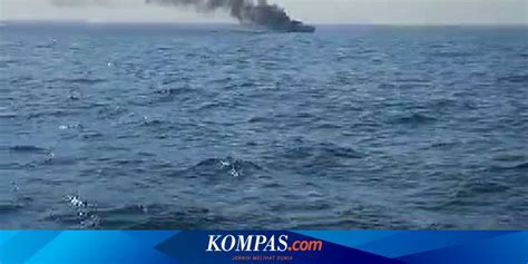 Kapal Terbakar 13 ABK KM Mina Sumitra Loncat Ke Laut Selamatkan Diri