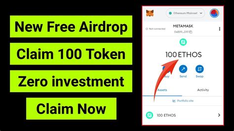 New Airdrop Claim Now Free 100 Ethos Token Airdrop New Instant