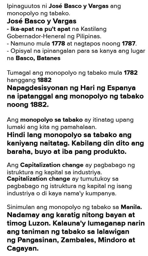 Ang Monopolyo Ng Tabako Ay Itinatag Upang Upang Saan