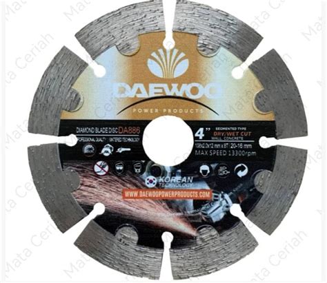 DAEWOO DA886 4 Segmented Diamond Cutting Disc Lazada