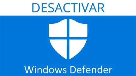 Como Desactivar El Antivirus De Windows Youtube