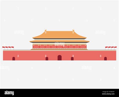 Forbidden City. Gate of Heavenly Peace. Tiananmen Square. Beijing ...