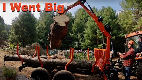 I Got A Bigger Log Loader Trailer Wallenstein Lxt115 First Look Youtube