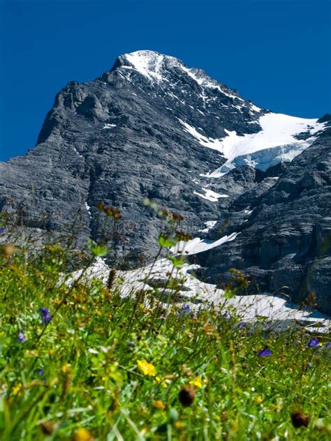 Eiger Mountain In Switzerland Stock Image - Image of climb, dangerous ...