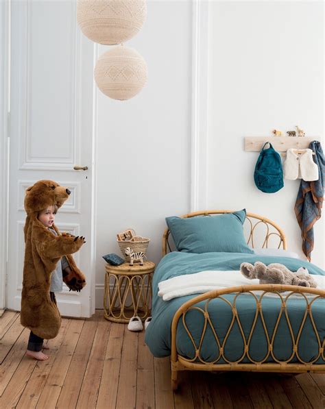 Lit en rotin Bohème Bonton 200cm Lit Enfant The Cool Republic Iziva