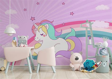 Vinilo Para Pared De Unicornio