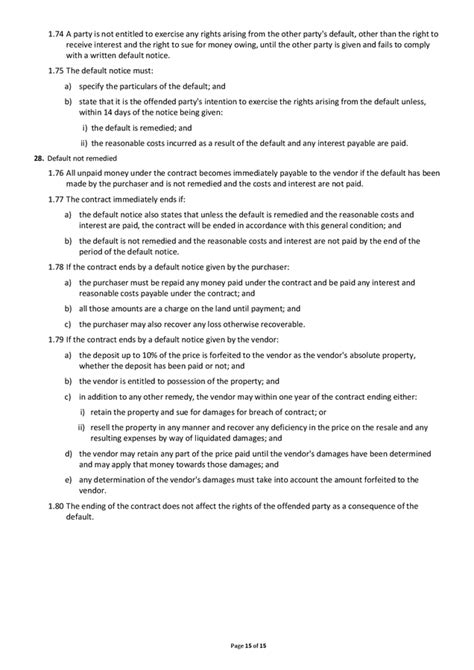 Contract Of Sale Of Real Estate Particulars Of Sale Template