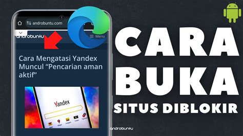 Cara Membuka Situs Yang Diblokir Di Microsoft Edge YouTube