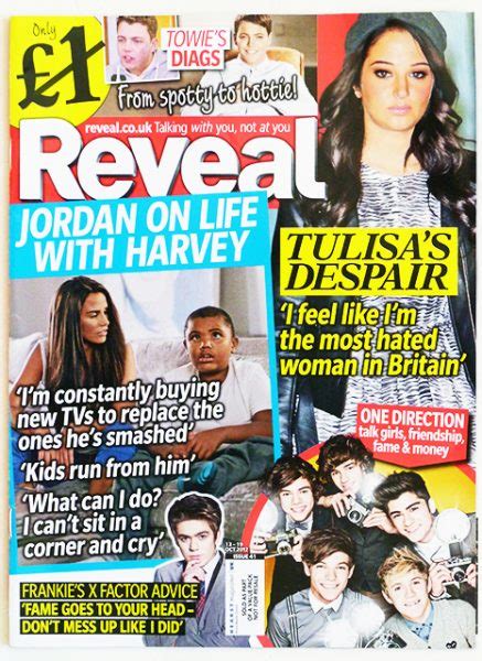 Reveal Magazine Jordan One Direction Frankie Cocozza Cheryl Cole 13