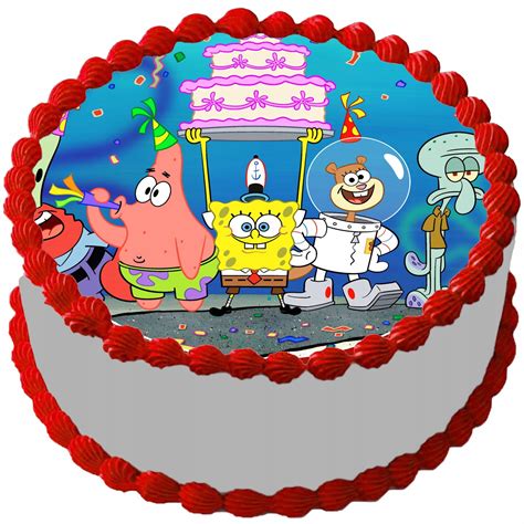 Op Atek Jadalny Cm Na Tort Spongebob Bajka Allegro Pl