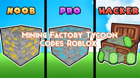 Mining Factory Tycoon Codes November Pillar Of Gaming