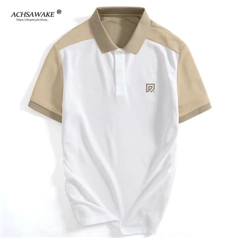 Ds Men S Casual Color Blocking Polo Shirt For Men M Xxl Shopee