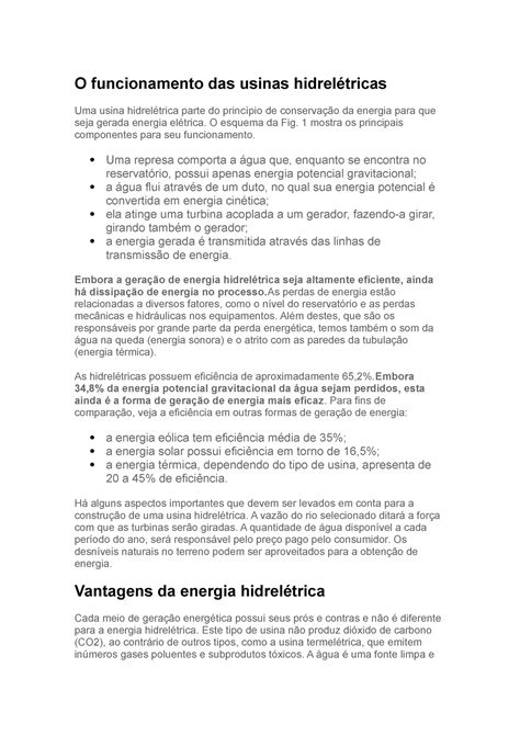 Energia Hidrel Trica Vantagens E Desvantagens O Funcionamento Das