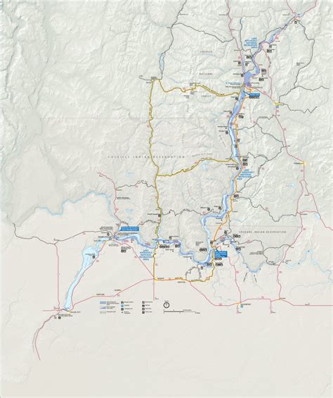 Lake Roosevelt National Recreation Area Map By Us National Park Service Avenza Maps