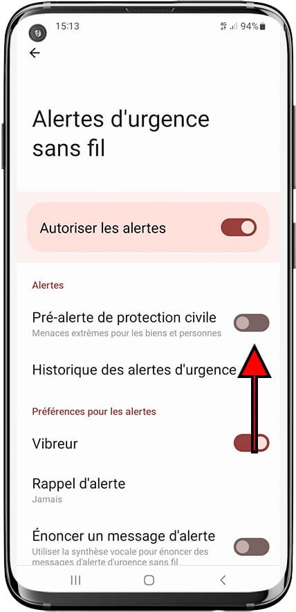 Samsung Galaxy A Activer D Sactiver Alertes D Urgence