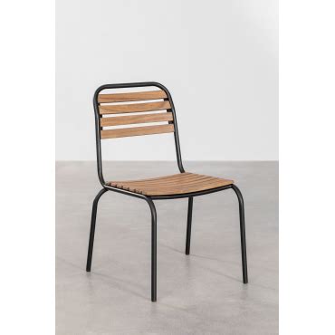 Pack De Chaises De Salle Manger Empilables En Acier Et Bois D