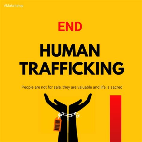 Human Trafficking Flyer Template Postermywall