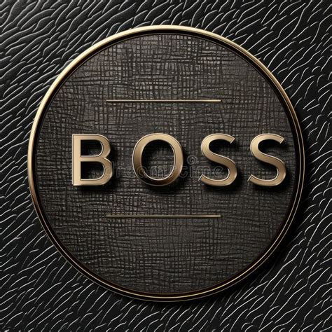 Dise O De Texto Con El Logotipo De Jefe Elegante Y Profesional Para La