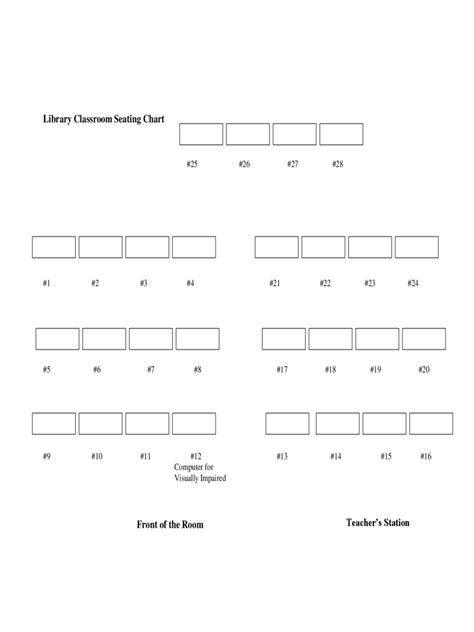 Classroom Seating Chart Template Word | DocTemplates