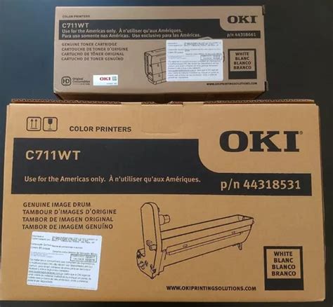 Cilindro Branco E Toner Branco Oki C Wt Original Frete Gr Tis