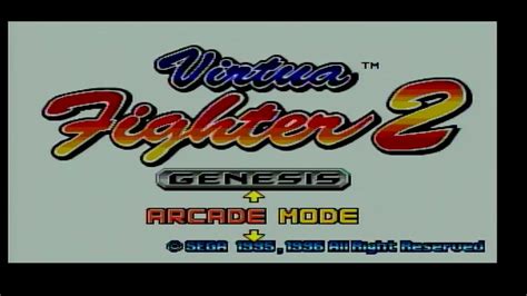 🎮 Virtua Fighter 2 Sega Mega Drive Genesis Game Play Retro Gaming