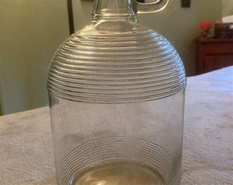 Duraglas One Gallon Ridged Jug With Handle Etsy