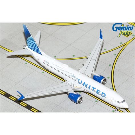 Gemini Jets United Airlines B737 Max 'Being United Livery' Diecast ...