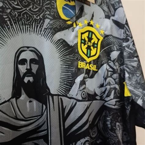 Brazil Christ The Redeemer Adult Jersey Shirt Tops 2024 UK Special